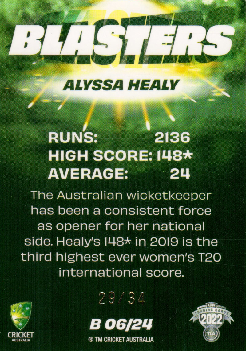 Alyssa Healy back