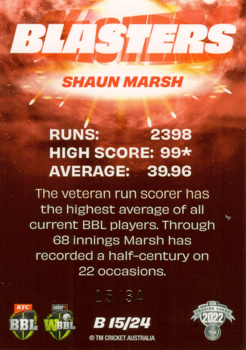 Shaun Marsh back