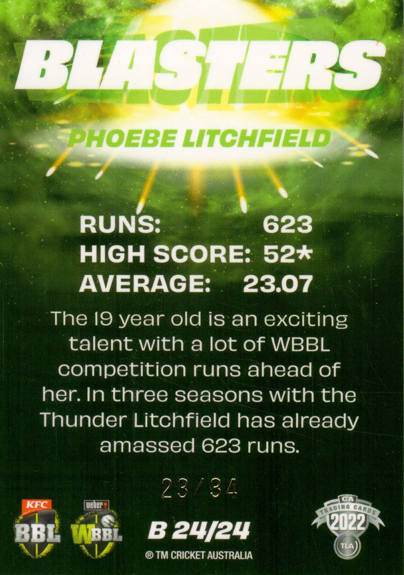 Phoebe Litchfield back