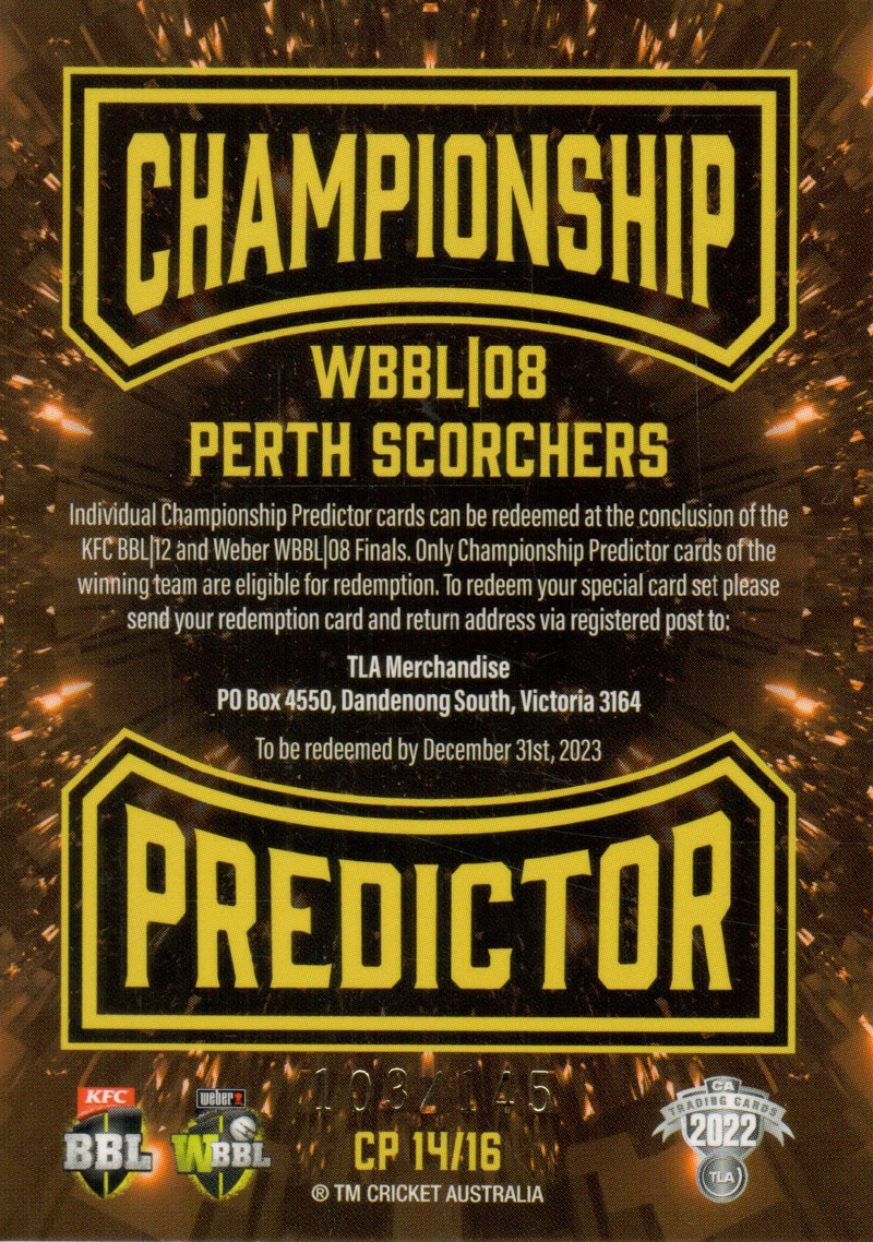 Perth Scorchers back