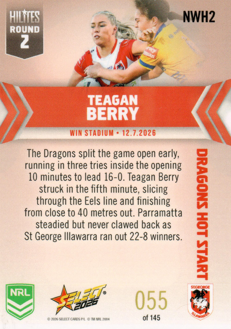 Teagan Berry back