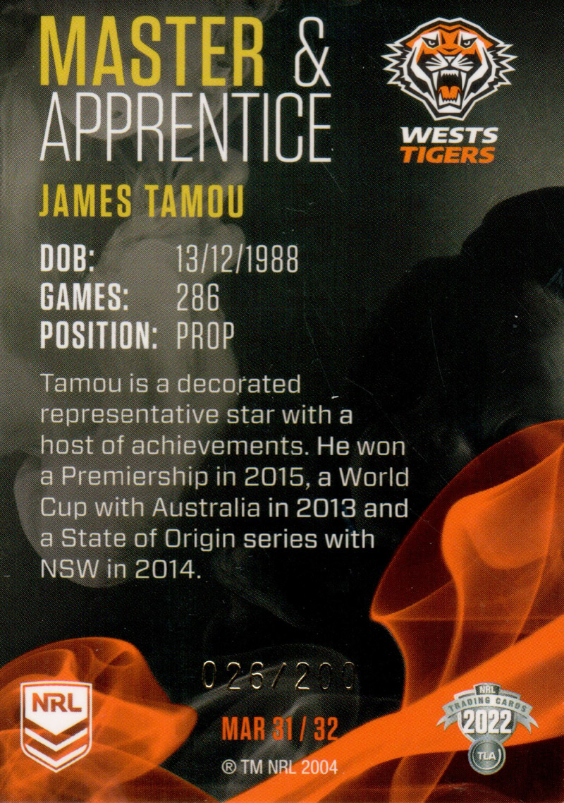 James Tamou back