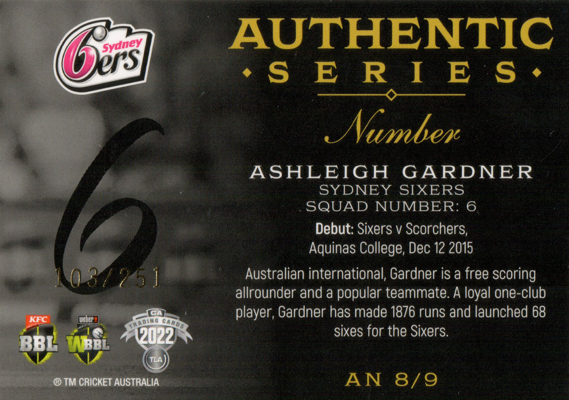 Ashleigh Gardner back