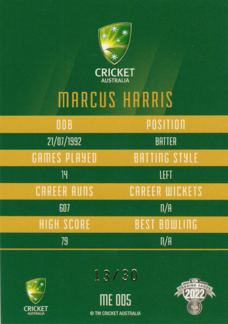 Marcus Harris back