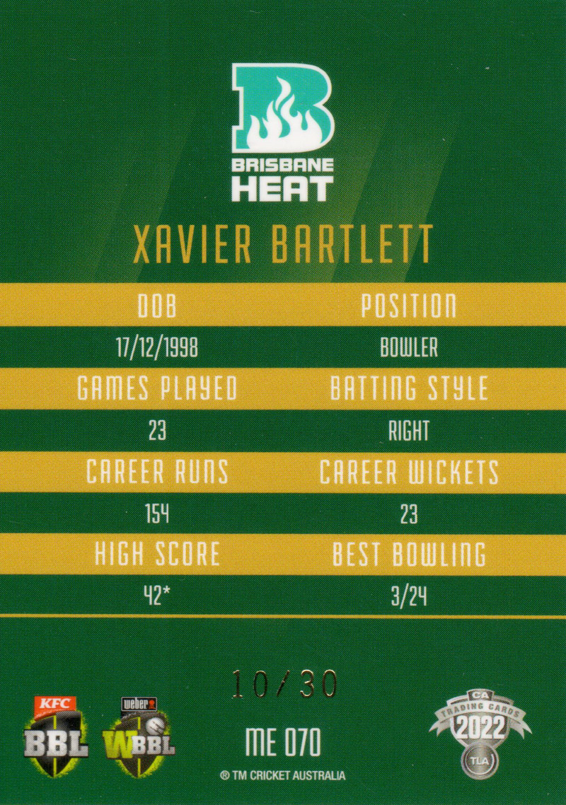 Xavier Bartlett back