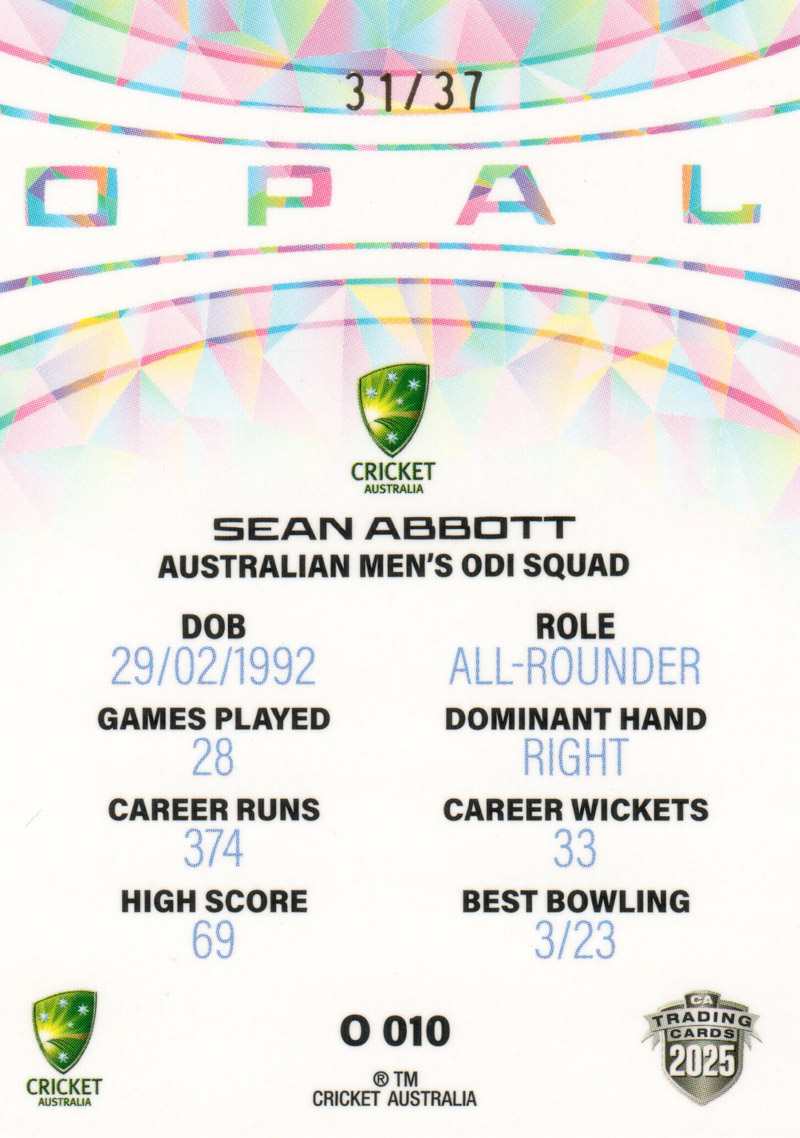 Sean Abbott back