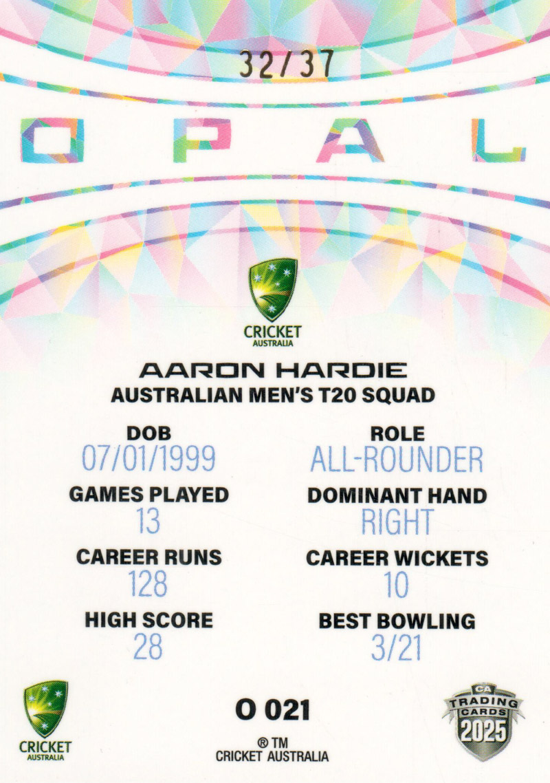 Aaron Hardie back