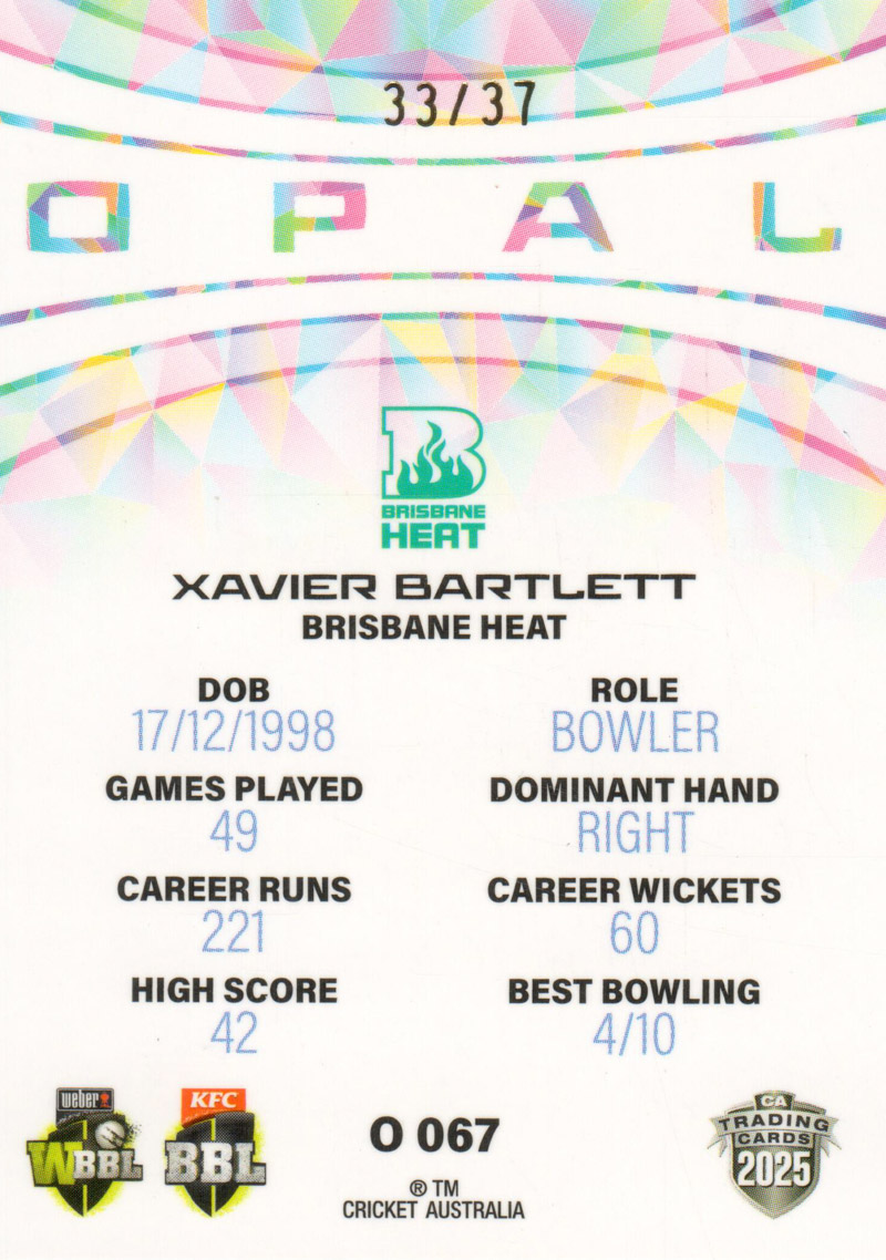 Xavier Bartlett back