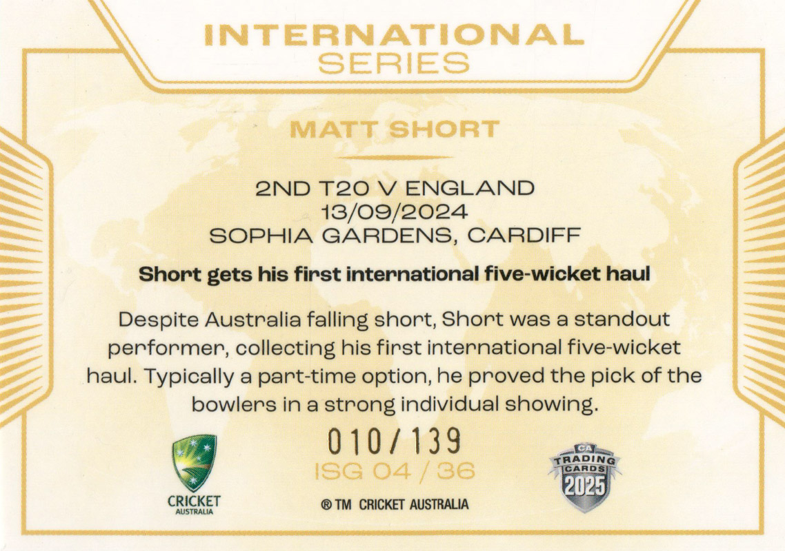 Matt Short back