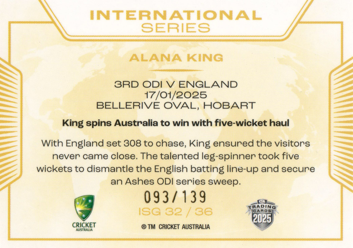 Alana King back