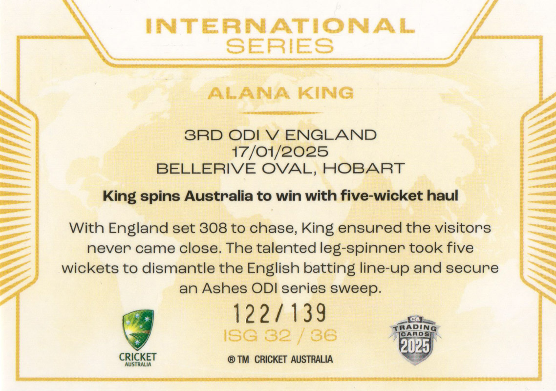 Alana King back