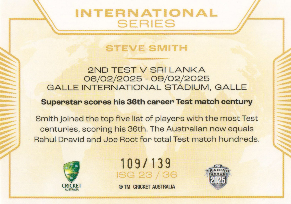 Steve Smith back