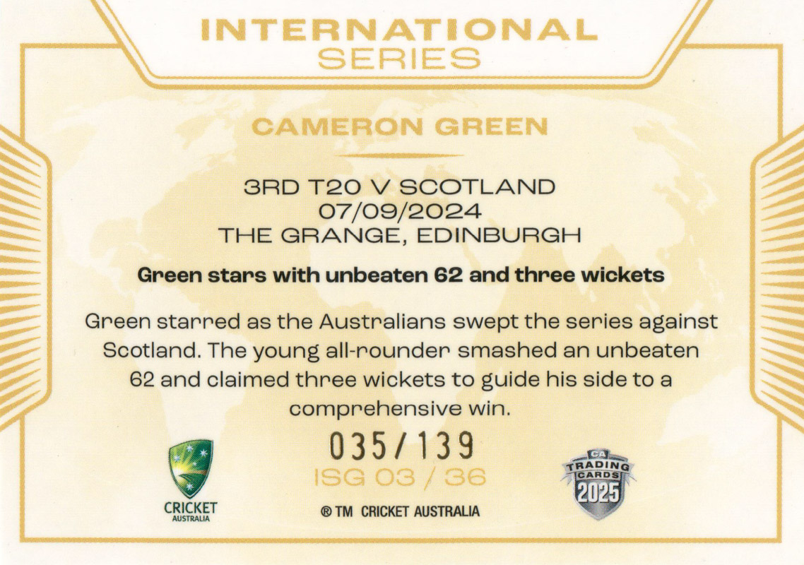 Cameron Green back