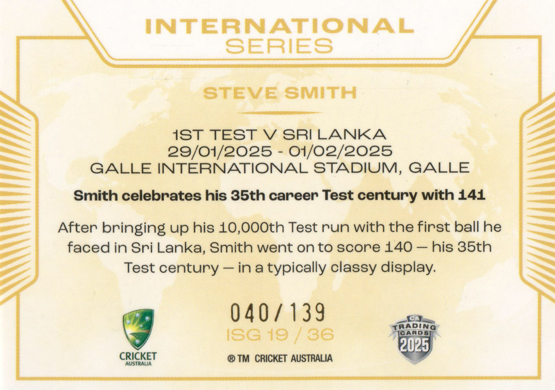 Steve Smith back