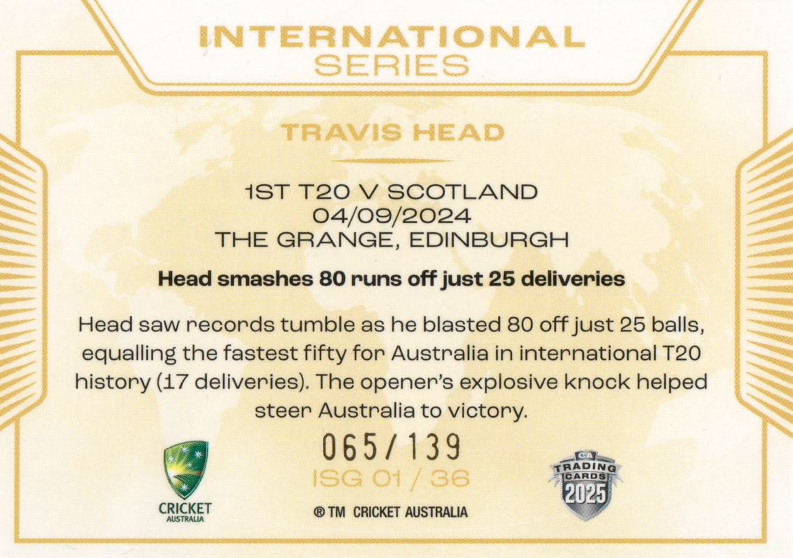 Travis Head back