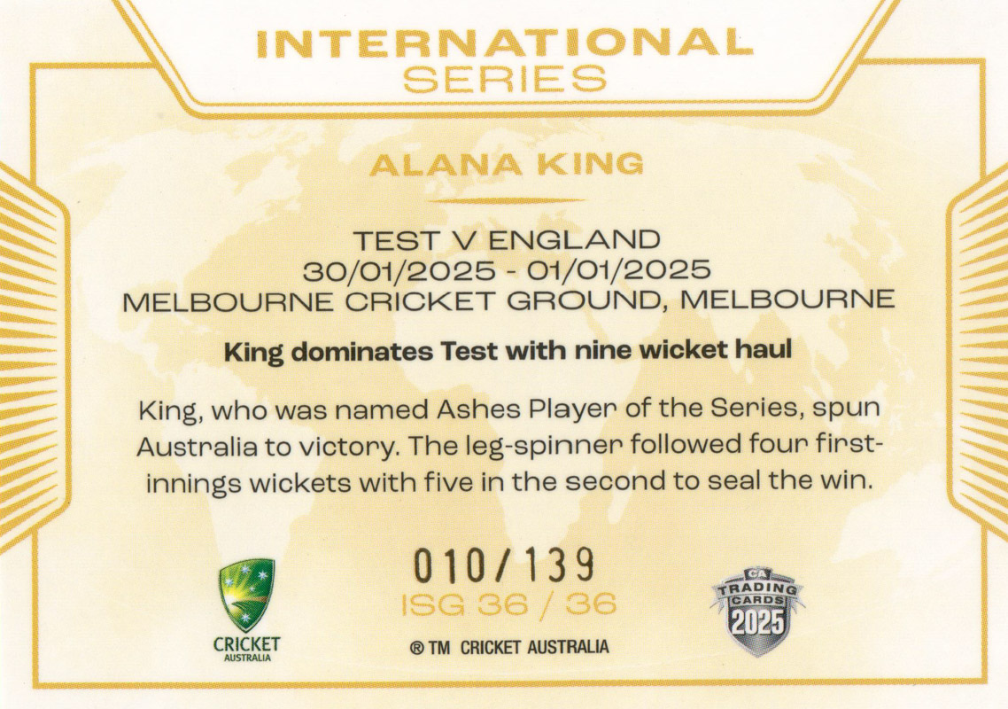 Alana King back