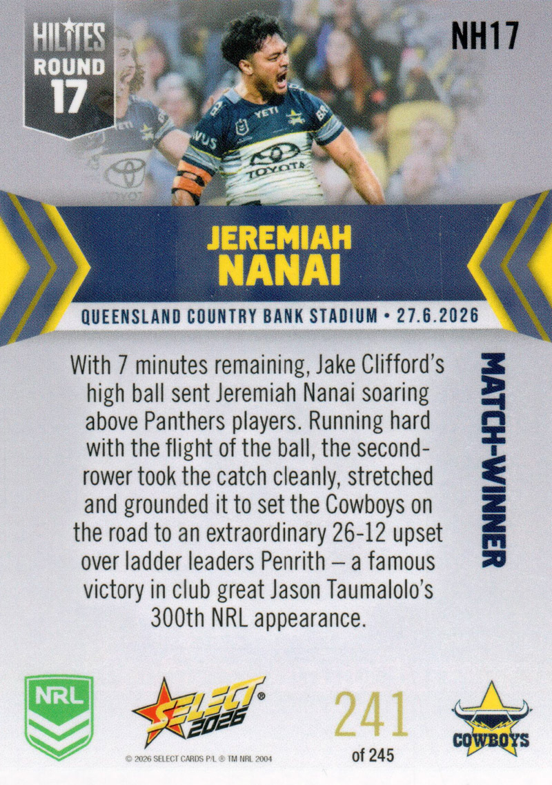 Jeremiah Nanai back