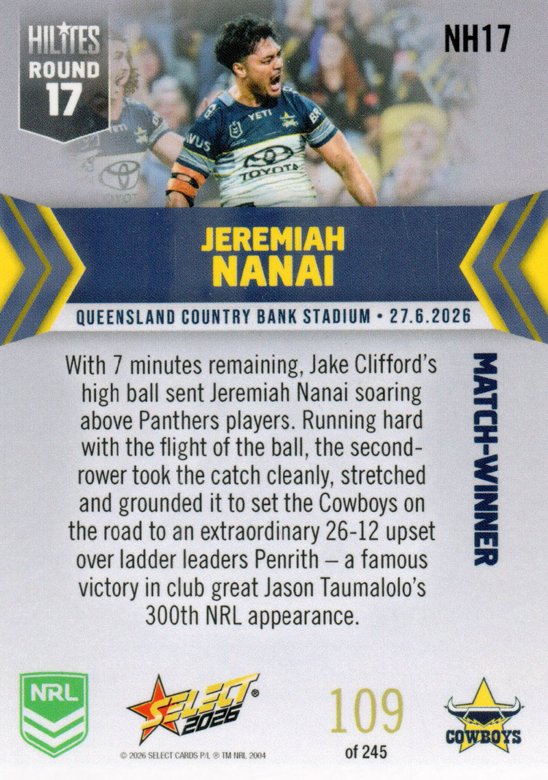 Jeremiah Nanai back