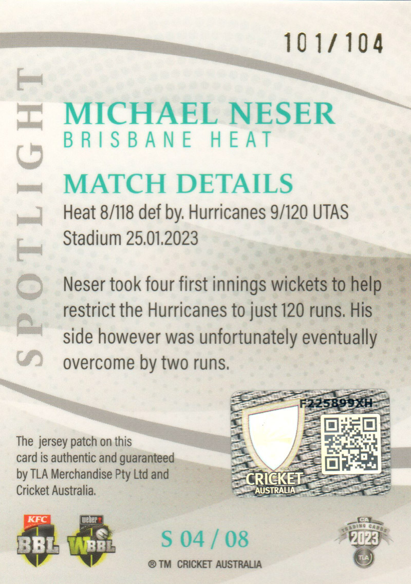 Michael Neser back