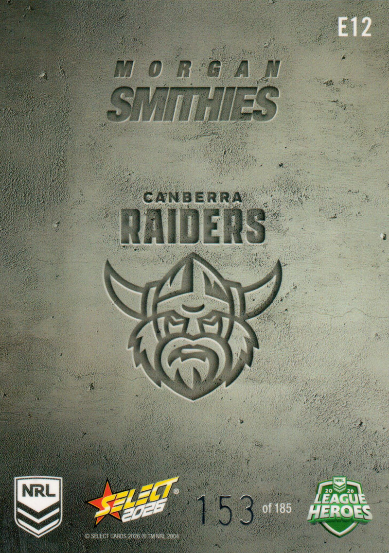 Morgan Smithies back