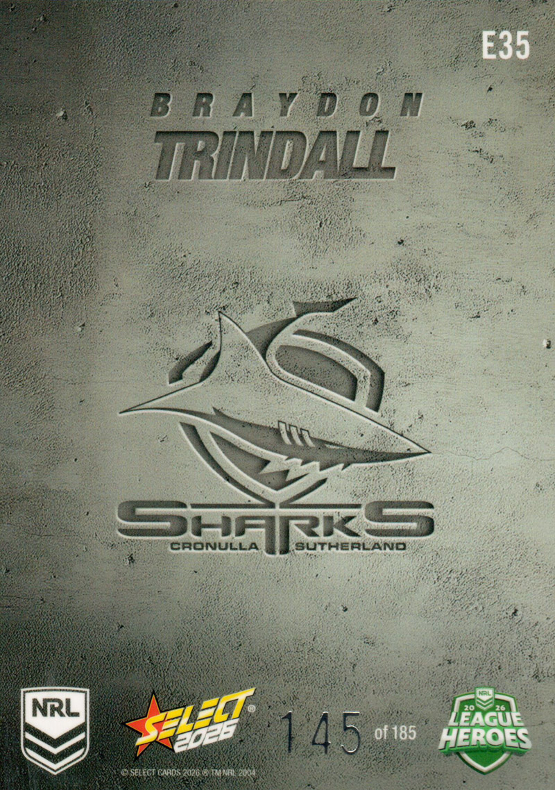 Braydon Trindall back