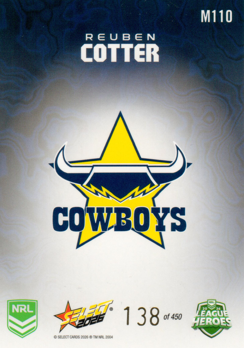Reuben Cotter back