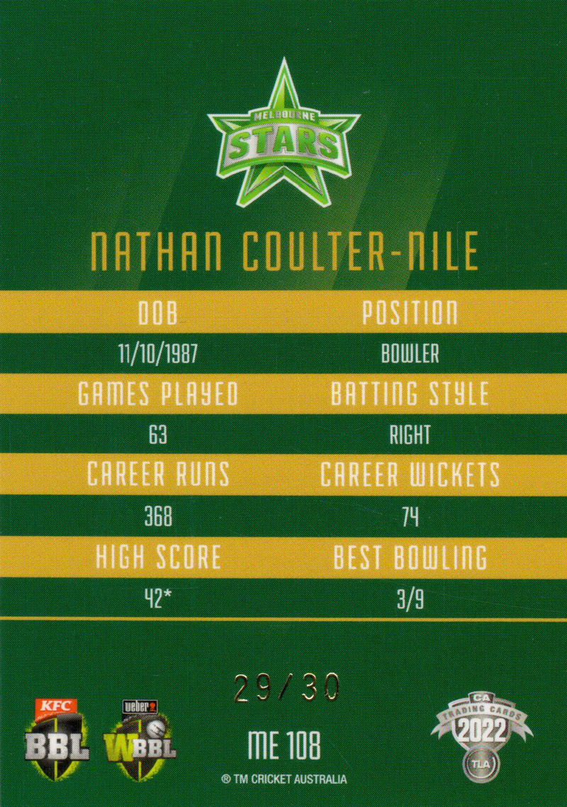 Nathan Coulter-Nile back
