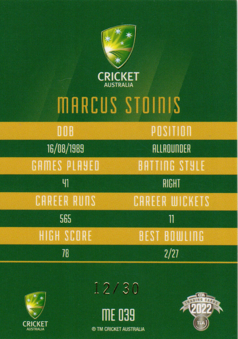 Marcus Stoinis back