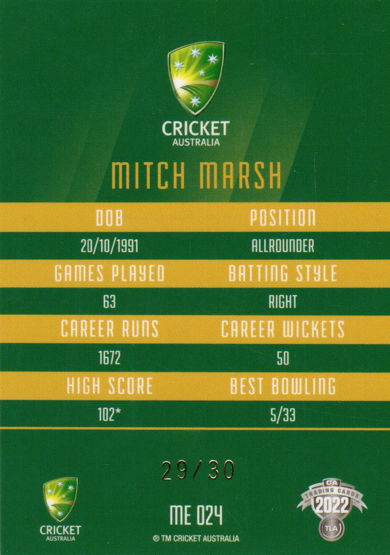 Mitchell Marsh back