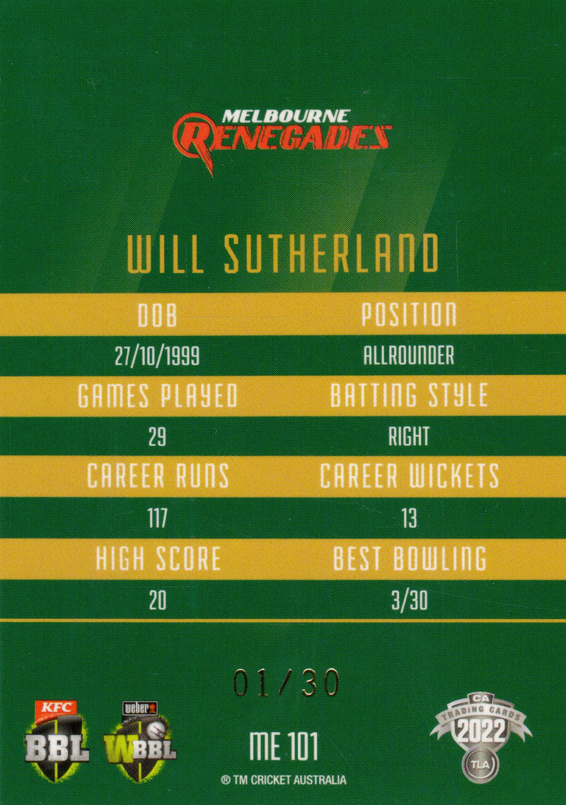 Will Sutherland back