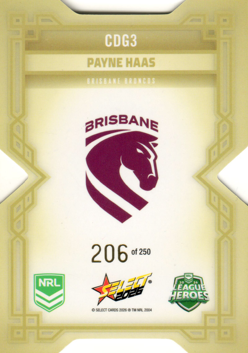 Payne Haas back