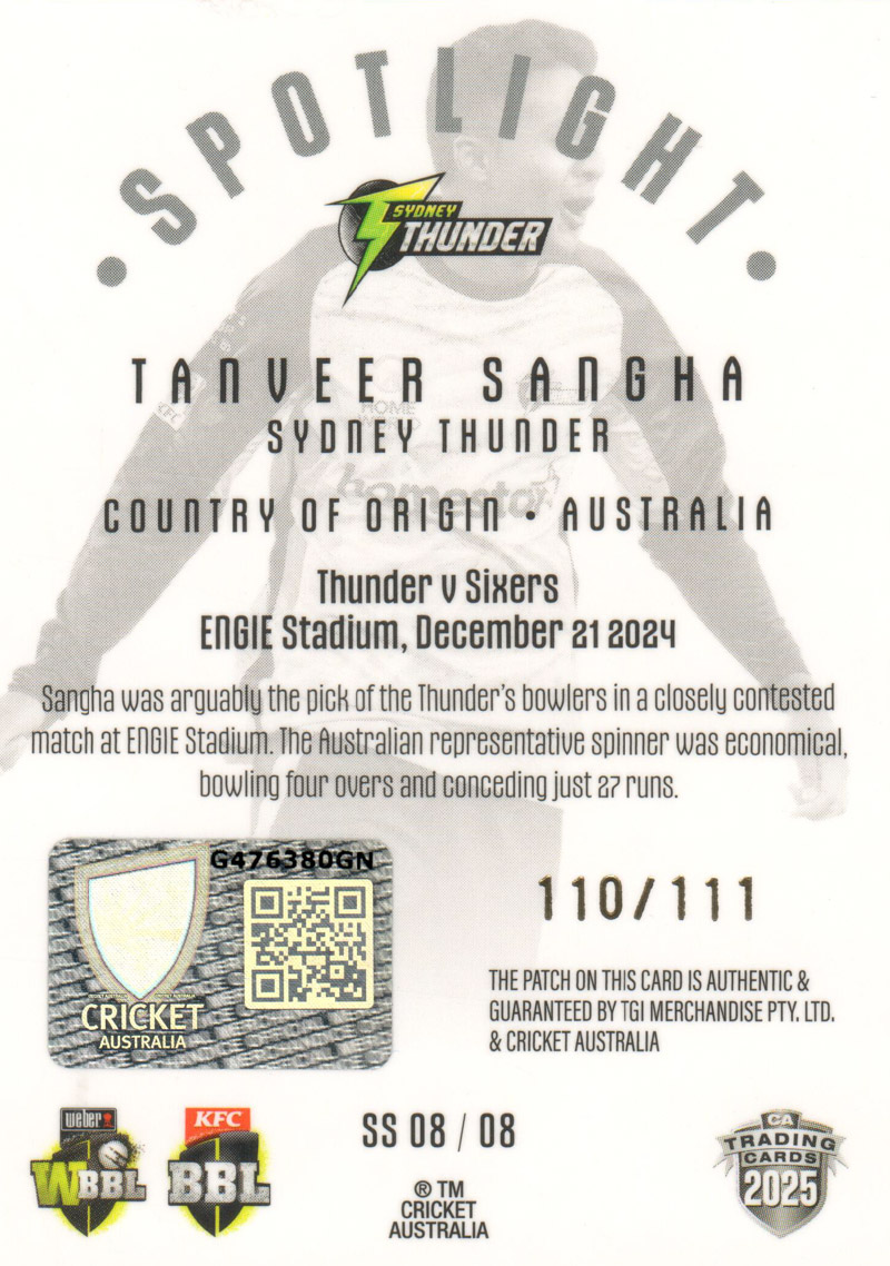 Tanveer Sangha back