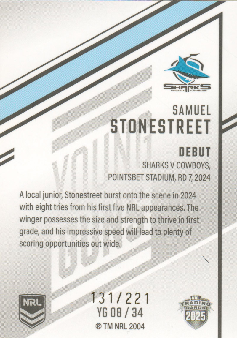 Samuel Stonestreet back
