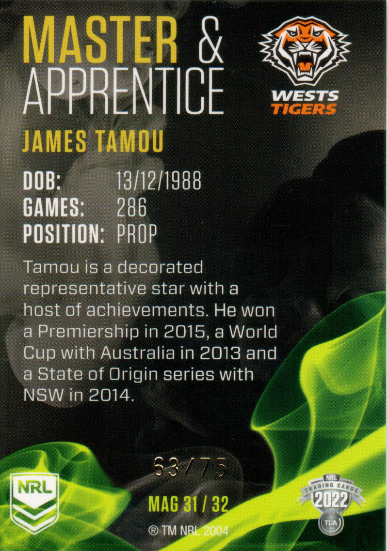 James Tamou back