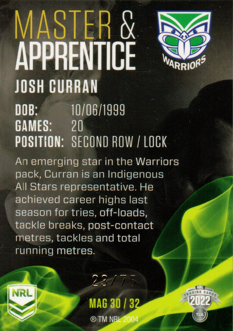 Josh Curran back