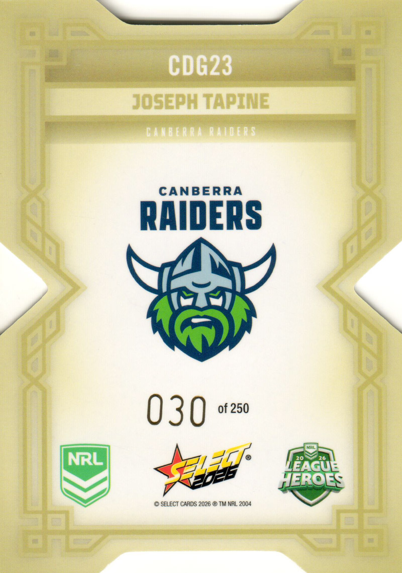 Joseph Tapine back