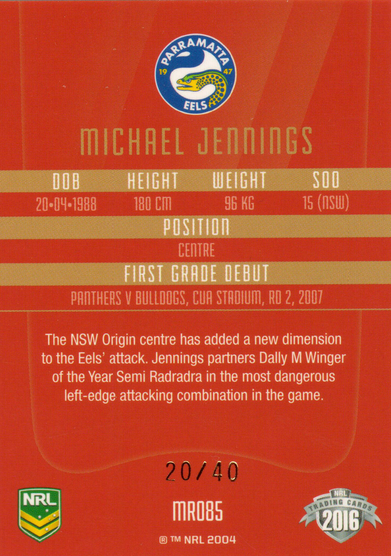 Michael Jennings back