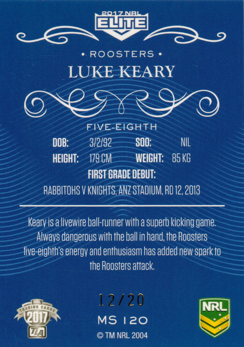 Luke Keary back