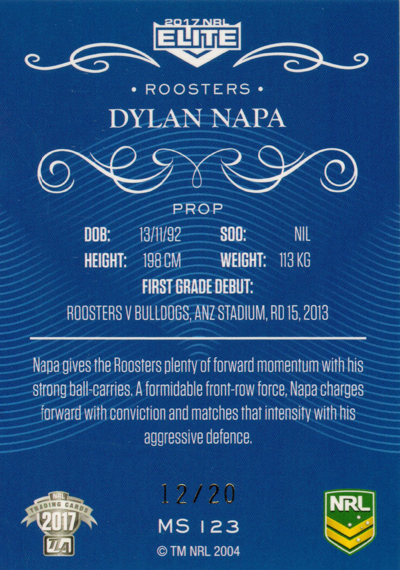Dylan Napa back