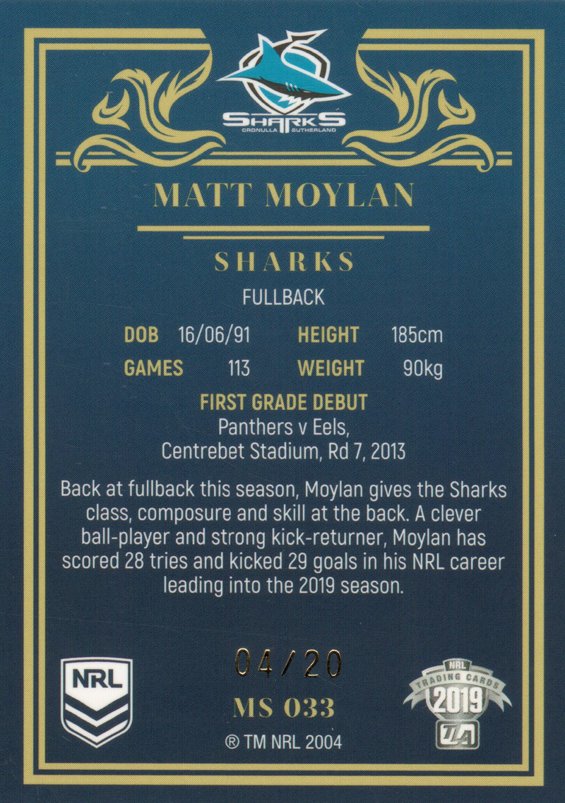 Matt Moylan back