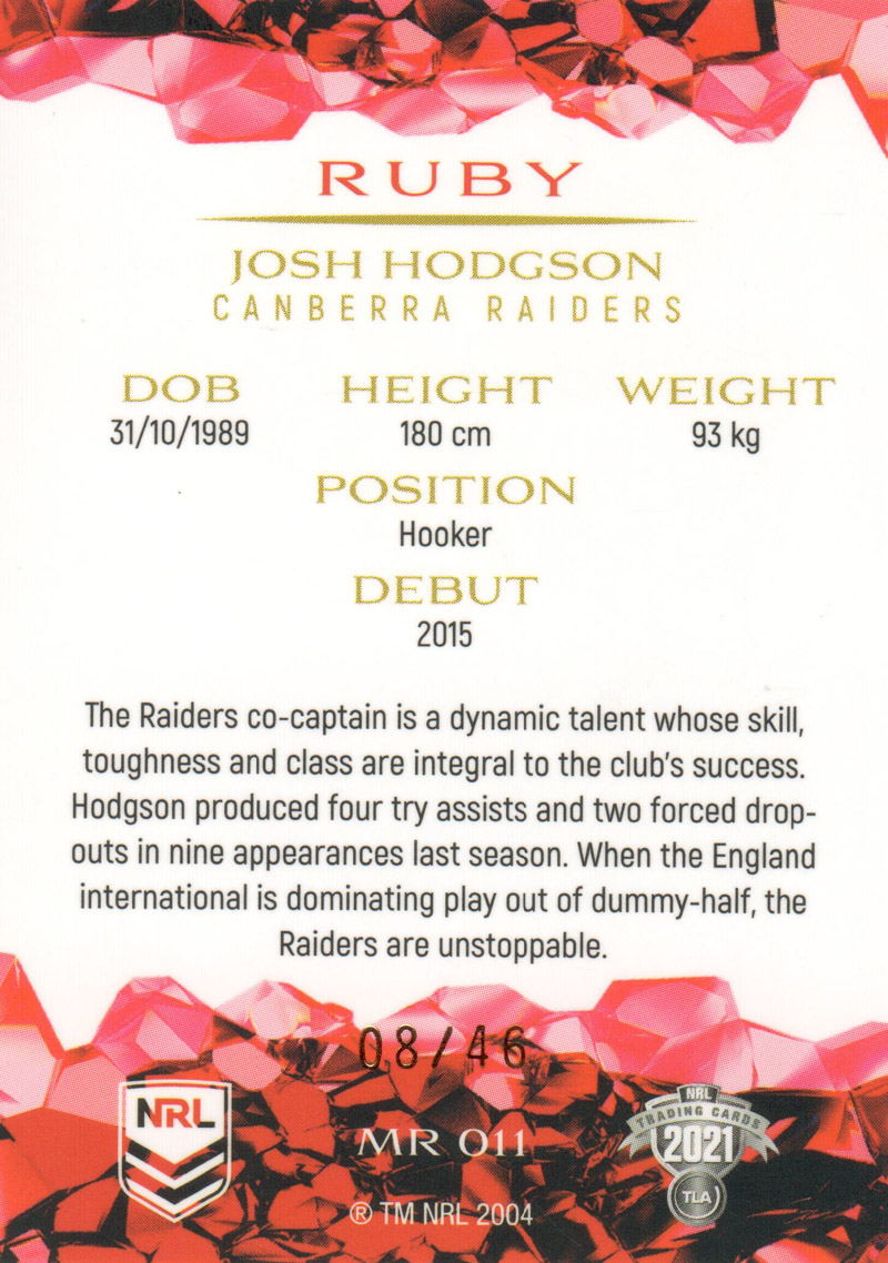 Josh Hodgson back