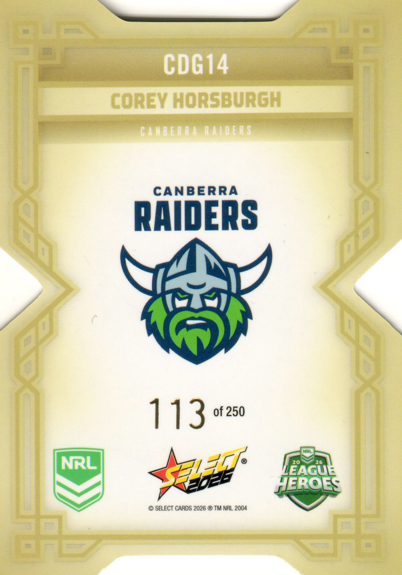 Corey Horsburgh back