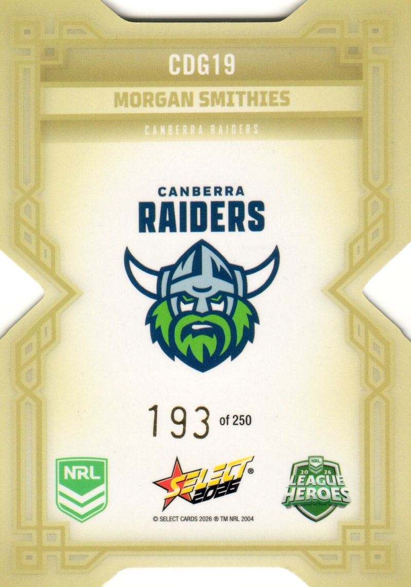 Morgan Smithies back