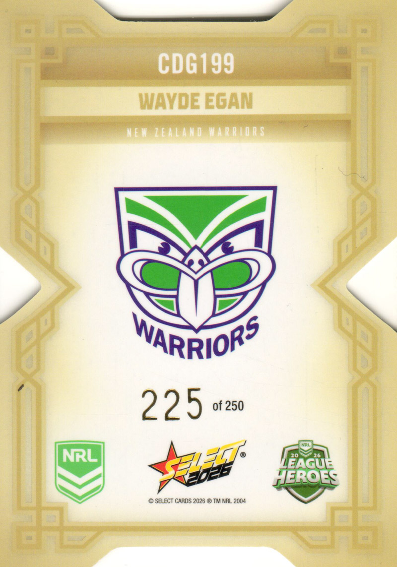 Wayde Egan back