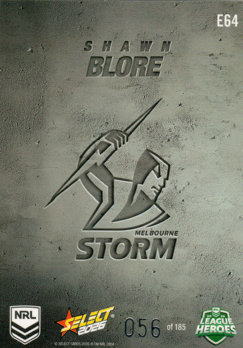 Shawn Blore back
