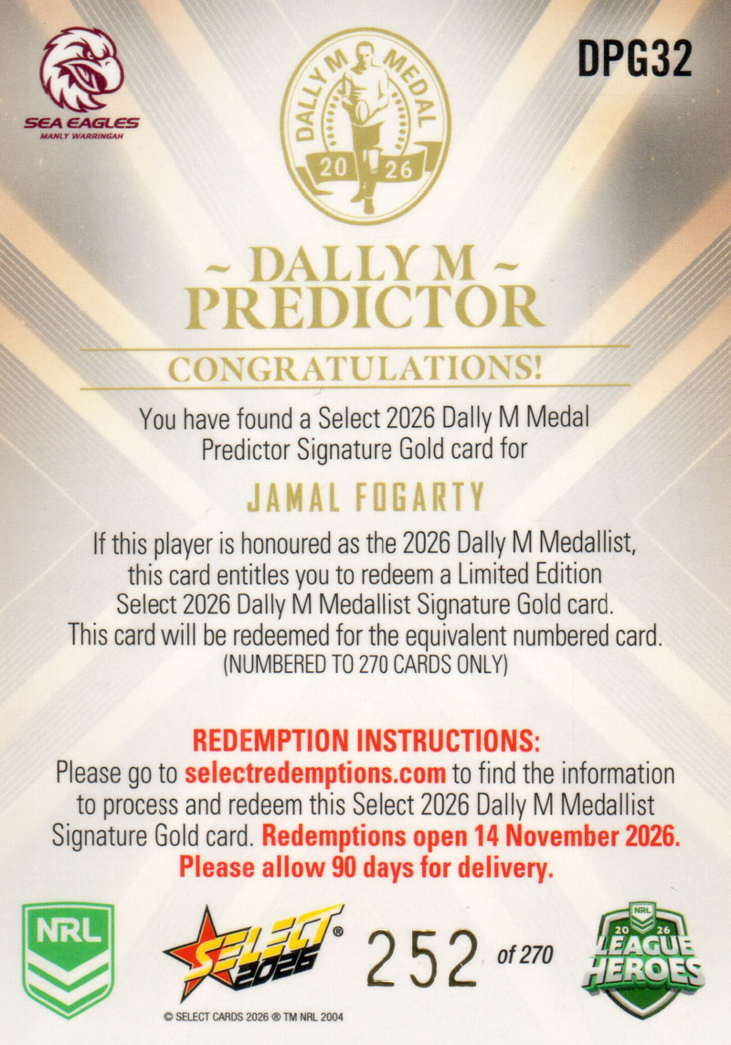 Jamal Fogarty back
