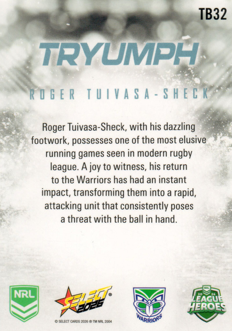 Roger Tuivasa-Sheck back