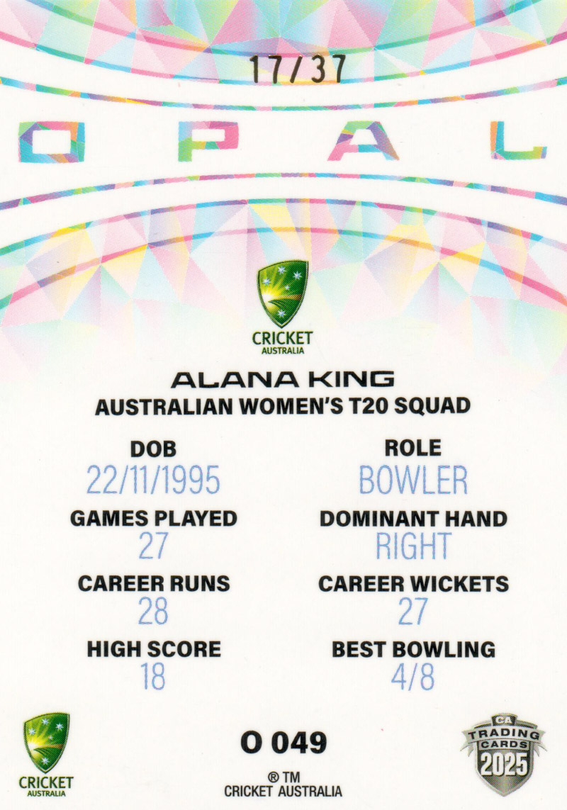 Alana King back