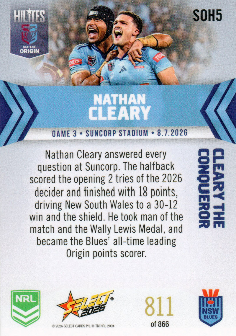 Nathan Cleary back