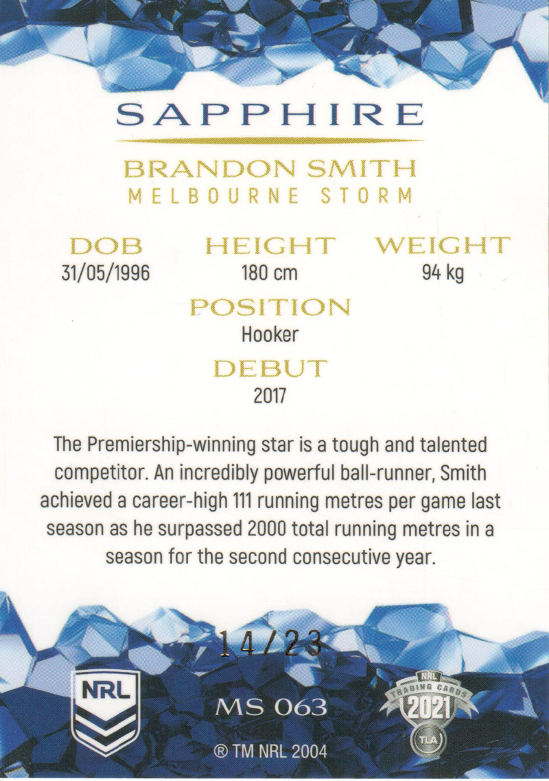 Brandon Smith back